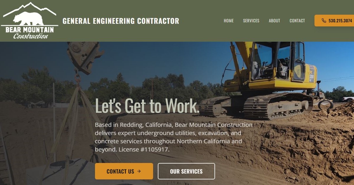 Bear Mountain Construction logo